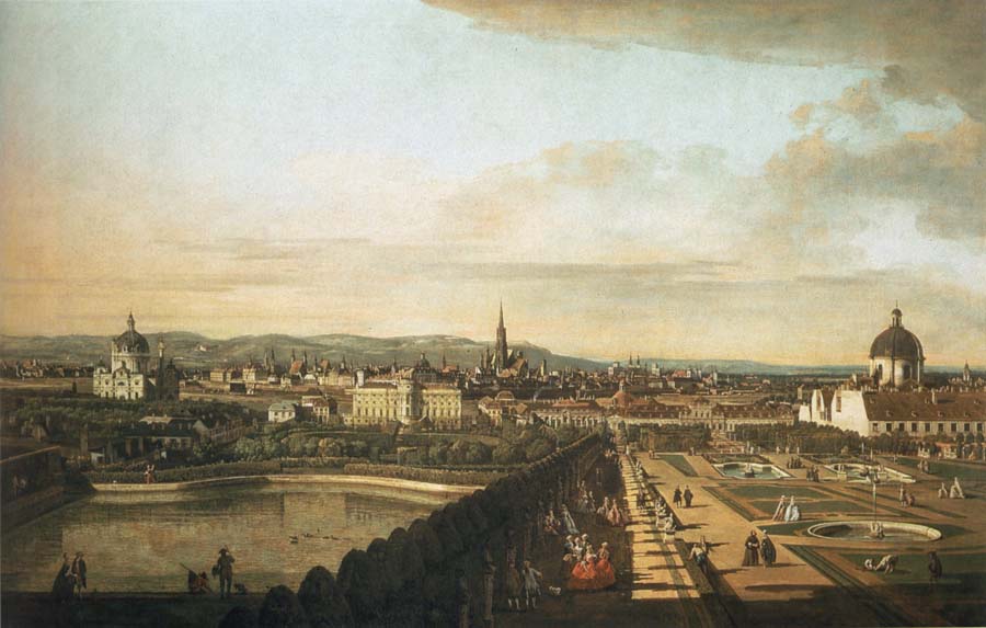 Vienna,Seen from the Belvedere Palace